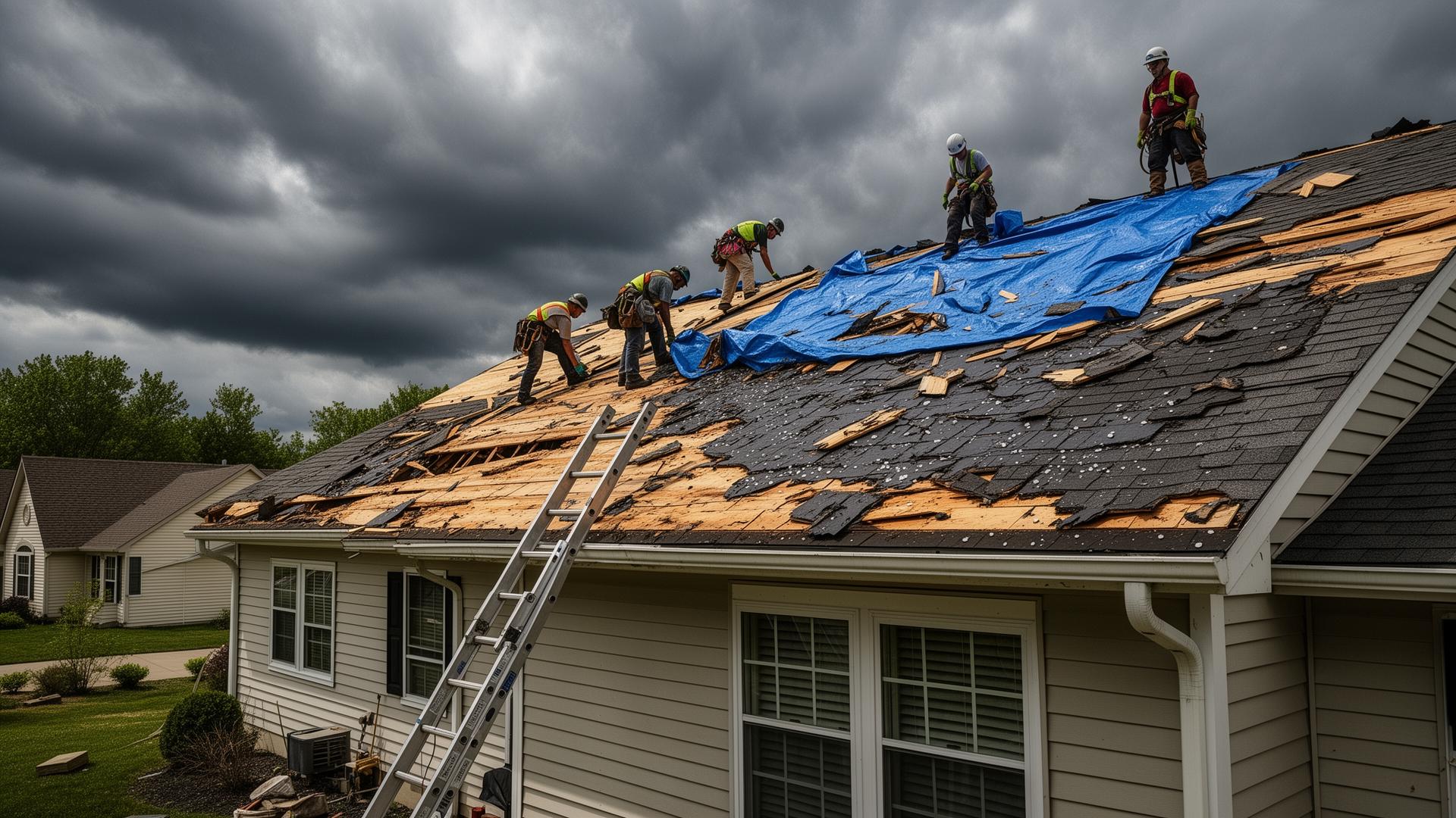 Storm Damage Restoration services by Homegrown Construction in Central Indiana